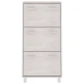 Armoire à chaussures HAMAR Blanc 59,5x35x117 cm Bois de pin