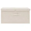 Boîte de rangement Tissu 50x30x25 cm Crème