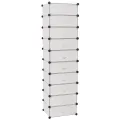 Armoire à chaussures avec 10 compartiments Blanc