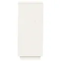Armoire à chaussures Blanc 35x35x80 cm Bois de pin massif