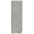 Armoire à chaussures Gris béton 30x35x100 cm Bois d'ingénierie