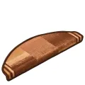 Tapis d'escalier autocollants 15 pcs Marron 65x21x4 cm