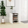 Armoire à chaussures Blanc 60x35x70 cm Aggloméré