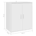 Armoire à chaussures Blanc 60x35x70 cm Aggloméré