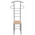 Chaise valet de nuit bois et métal design unique (lot de 2)