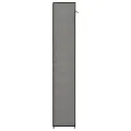 Armoire à chaussures avec housse Gris 57x29x162 cm Tissu