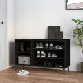 Armoire à chaussures Noir 102x36x60 cm Bois d'ingénierie