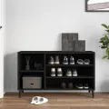 Armoire à chaussures Noir 102x36x60 cm Bois d'ingénierie