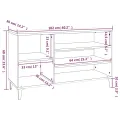 Armoire à chaussures Noir 102x36x60 cm Bois d'ingénierie