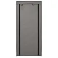 Armoire à chaussures avec housse Gris 58x28x106 cm Tissu
