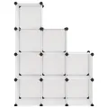 Cubes de rangement 9 pcs Transparent PP