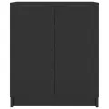 Armoire à chaussures Noir 59x35x70 cm bois d'ingénierie