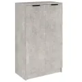 Armoire à chaussures Gris béton 59x35x100 cm Bois d'ingénierie