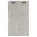 Armoire à chaussures Gris béton 59x35x100 cm Bois d'ingénierie