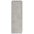 Armoire à chaussures Gris béton 59x35x100 cm Bois d'ingénierie