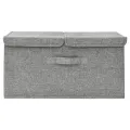 Boîte de rangement Tissu 50x30x25 cm Gris