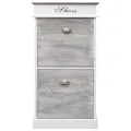 Armoire à chaussures Gris 50 x 28 x 98 cm Bois de Paulownia