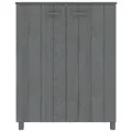 Armoire à chaussures HAMAR Gris foncé 85x40x108 cm Pin massif