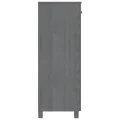 Armoire à chaussures HAMAR Gris foncé 85x40x108 cm Pin massif