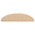 Tapis d'escalier autocollants 15 pcs 56x17x3 cm Beige clair