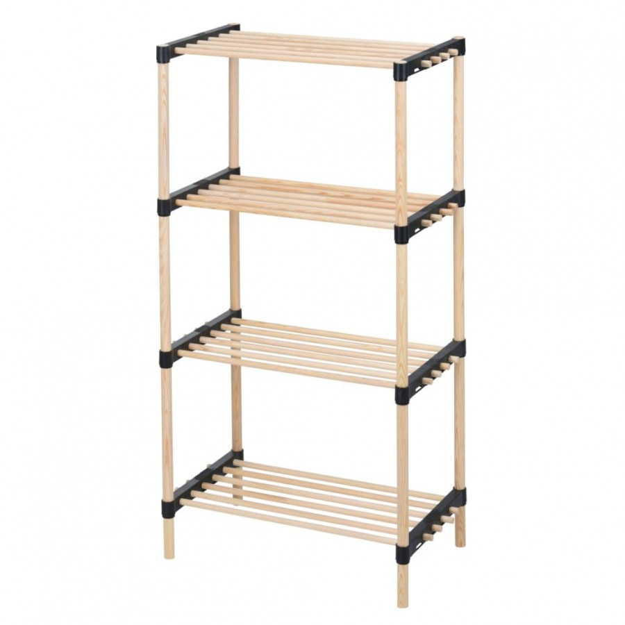 Storage solutions Porte-chaussures avec 4 étagères Bois 49x28x92,5 cm