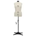 Mannequin de robe ajustable pour femme Crème M Taille 40-46