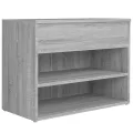 Banc à chaussures Sonoma gris 60x30x45 cm Bois d'ingénierie