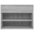 Banc à chaussures Sonoma gris 60x30x45 cm Bois d'ingénierie