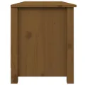 Banc à chaussures Marron miel 110x38x45,5 cm Pin massif