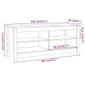 Banc à chaussures Marron miel 110x38x45,5 cm Pin massif