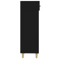 Armoire à chaussures Noir 30x35x105 cm Bois d'ingénierie