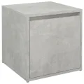  Tiroir boîte Gris béton 40,5x40x40 cm Bois d'ingénierie