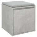  Tiroir boîte Gris béton 40,5x40x40 cm Bois d'ingénierie