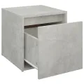  Tiroir boîte Gris béton 40,5x40x40 cm Bois d'ingénierie