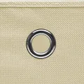 Boîtes de rangement à couvercles 10 pcs Crème 32x32x32 cm Tissu