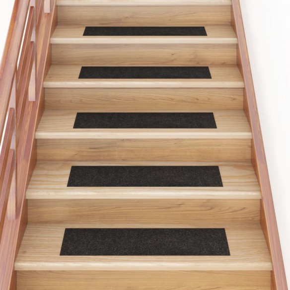 Tapis d'escalier autocollants Rectangulaire 15 pcs 76x20 cm