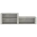Armoire à chaussures Gris béton 150x35x45 cm Bois d'ingénierie