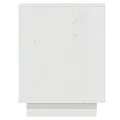 Armoire à chaussures Blanc 110x34x45 cm Bois de pin massif