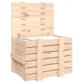 Boîte de rangement 58x40,5x42 cm Bois massif de pin