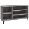 Armoire à chaussures Sonoma gris 102x36x60 cm Bois d'ingénierie