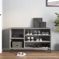 Armoire à chaussures Sonoma gris 102x36x60 cm Bois d'ingénierie