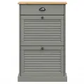 Armoire à chaussures VIGO 60x35x96 cm gris bois massif de pin