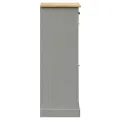 Armoire à chaussures VIGO 60x35x96 cm gris bois massif de pin