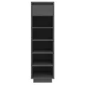 Armoire à chaussures gris 30x34x105 cm bois de pin massif