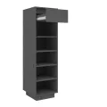 Armoire à chaussures gris 30x34x105 cm bois de pin massif