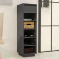 Armoire à chaussures gris 30x34x105 cm bois de pin massif