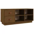 Banc à chaussures Marron miel 100x34x45 cm Bois de pin massif