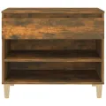 Armoire à chaussures Chêne fumé 70x36x60 cm Bois d'ingénierie