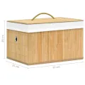 Boîtes de rangement en bambou 4 pcs