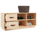 Banc à chaussures 100x34x45 cm Bois de pin massif